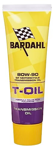 Bardahl - Olio Trasmissione T-Oil, per Ingranaggi di Moto e Scooter 80W90, Azione Antiusura e Antischiuma, Ottimale Lubrificazione e Protezione degli Ingranaggi, 250ml