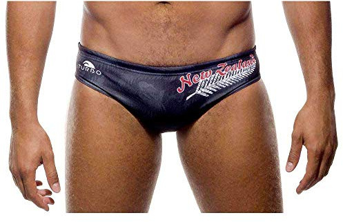 Turbo Unisex New Zealand Feather Badehose, Noir, L