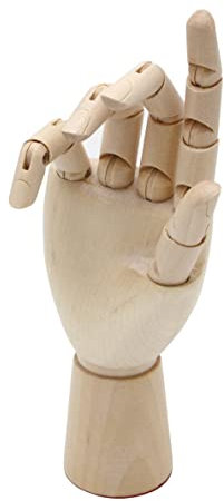 Paintersisters® Gliederhand, 18 cm rechts, Holzhand beweglich, Modellhand Mannequin Handmodell Zeichenpuppe