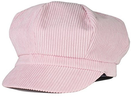 Kuyou Winter Gatsby Newsboy Barett Cap Schirmmütze Kappe Hut (Rosa)