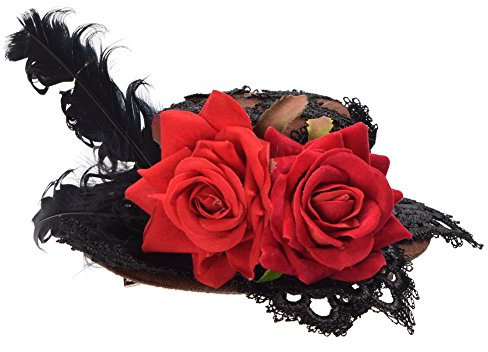 BLESSUME Mini Cappello a Forma di Melone Vittoriano Punk, Clip per Capelli per Feste, Cocktail, Danza