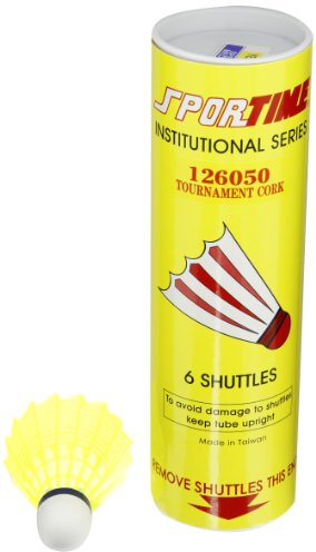 Sportime Badminton Shuttlecocks - Tournament Yeller - Pack of 6 - 006737