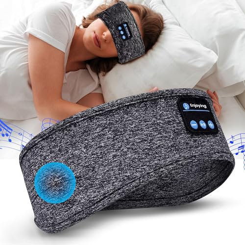 VIPA Auriculares para Dormir - Diadema Deportiva Recargable - Musica para Dormir - Diadema Deportiva con Altavoces Estéreo para Hacer Ejercicio, Correr, Yoga, Viajes y Relax - Musica Relajante.