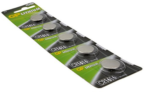 kenable GP Cell Battery CR1616 DL1616 3V 5 Pack
