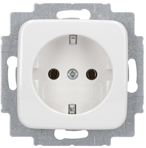 Busch-Jaeger 20 EUC-214 SCHUKO® SCHUKO Steckdosen-Einsatz Alpinweiß Reflex