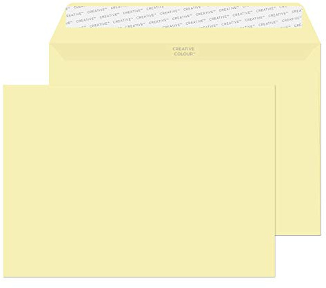 Blake Creative Colour C5 162 x 229 mm 120 gsm Peel & Seal Wallet Envelopes (45353) Clotted Cream - Pack of 25