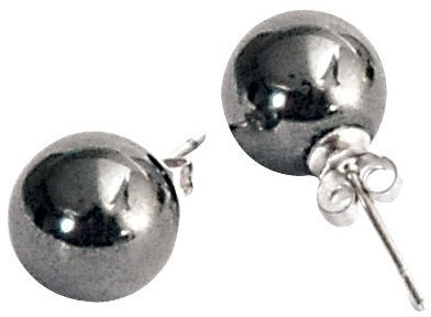 Boucles d’oreilles magnétiques en perles hématite pour bien-être
