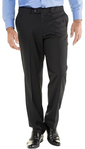 JP 1880 Hommes Grandes tailles L-8XL Pantalon de costume coupe droite ZEUS noir 64 705516 10-64