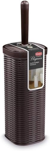 Stefanplast Scopino bagno, Marrón, 11.5x11.5x40 cm