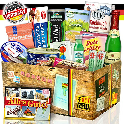 DDR Geschenk „DDR SPEZIALITÄTEN BOX“ / Geschenkset zu Geburtstag für Männer
