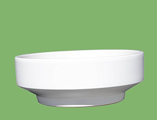 Hentschke Keramik Brunnenschale/Pflanzschale/Wasserschale Ø 38 x 14 cm, weiß, 059.038.04 ohne Bodenloch