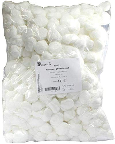 MULLTUPFER 20x20 cm pflaumengroß unsteril 500 St