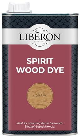 Libéron Spirit Wood Dye – Ideal for Dense Hardwoods – Quick Drying - Rich Colour - Intermixable Shades - Great for Antique Restoration - Light Oak - 1L
