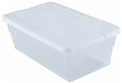 Sterilite Storage Box 13.5 X 8.3 X 4.8, 6 Qt. Clear - Pack of 4