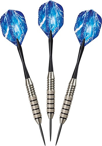 Viper by GLD Products Silver Thunder Steel Tip Darts, 25 Grams,Black,22-0525-25