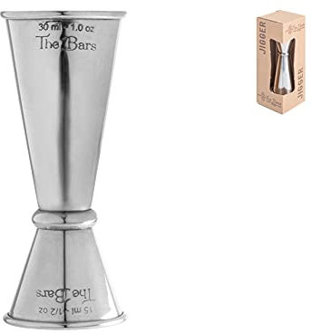 The Bars Misurino Jigger per Cocktail, Acciaio Inox, 15/30 ml, Made in Italy