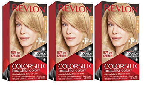 Revlon Colorsilk Haircolor, Light Blonde, 1-Count (Pack of 3) by Revlon