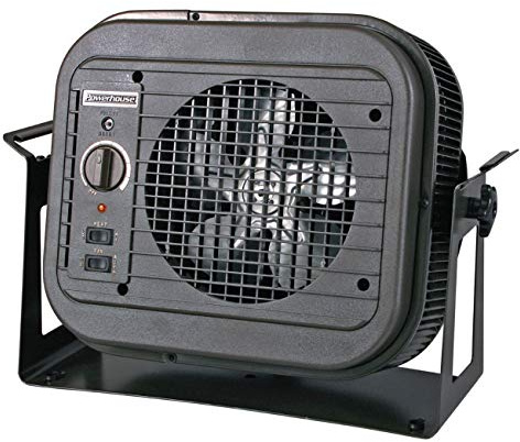 Qmark MUH35 Self-Contained Unit Heater with Mounting Bracket for Factories, Garages, Warehouses, and Schools, 5000 Watt, 240 Volt, Gray