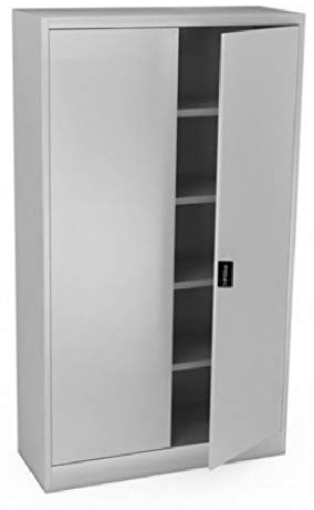Armadio in Metallo Ufficio/Archiviazione Ante Battenti Dim. 100x45x200h cm