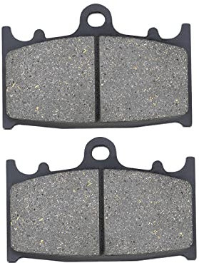 AHL 1 paio di pastiglie freno anteriori per moto Compatibile con Suzuki GSR 600 K6/K7/K8 2006-2010/ RGV 250 J/K/L/M/N/P/R/S 1988-1995/GSXR 400 J/RR/RAK (GK73A) 1988-1990(Semi métal)