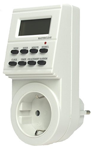 as - Schwabe - Temporizador digital de interior - Fiable y cómodo en casa y en el hogar - Temporizador digital de interior con enchufe - con programa semanal y función aleatoria - IP20 I 24032