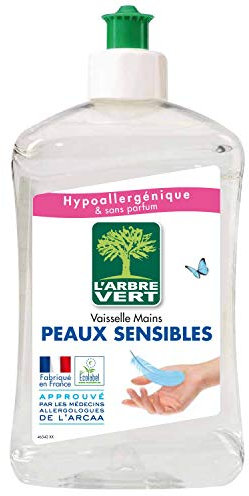 L'Arbre Vert Liquide Vaisselle mains pour Peaux Sensible 500 ml
