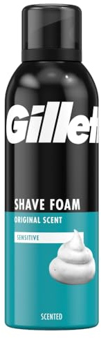 Gillette Classic Schiuma Da Barba per Pelli Sensibili, 200 ml