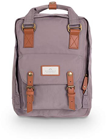 Doughnut Rucksack, Macaroon, mehrfarbig, 16 l, für Reisen, Schule, Damen, Uni, Mädchen, leicht, für Pendler, Freizeit, Tagesrucksack, lavendel (Grau) - D010-0075-F
