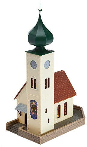 FALLER 130238 - Kirche, Weiss/Opulenter Garten, Medium