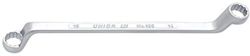 Unior 180/1 Double Ring Spanner, Deep Offset 27 x 32 Pack of 1