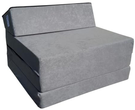 Natalia Spzoo Klappmatratze mit Kopfteil, 200x70cm Schaumstoffmatratze, Schlafsessel, Faltmatratze