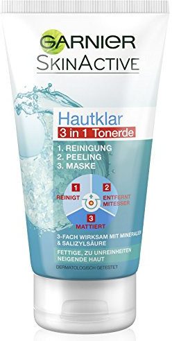 Garnier HAUTKLAR 3in1 Reinigung+Peeling+Maske