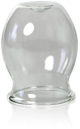 Lauschaer Glas medizinisches Feuer-Schröpfglas 45mm Schröpfkopf, Saugglas, Saugglocke, Schröpfglas, Schröpfgläser,