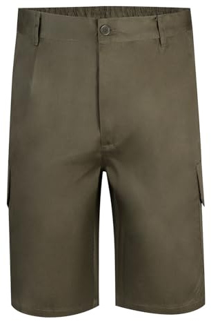 VELILLA 344 Bermudas Multibolsillos, Color Verde Caza, Talla 48