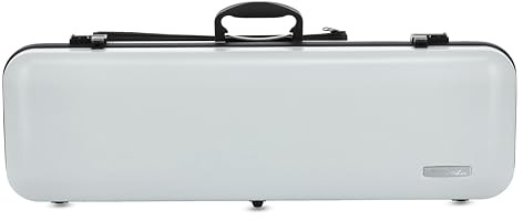 GEWA Violinkoffer AIR 2.1 - Made in Germany - weiß matt - Thermoplast-Schale - Leicht und bruchsicher - Zahlenschloss - Zubehörtasche/Notentasche - Rucksackriemen