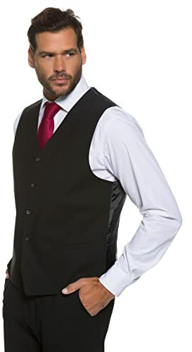 JP 1880 Herren Business-weste Zeus Flexnamic® Anzugweste, Schwarz, 60 EU