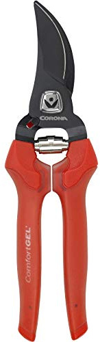 Corona BP 3214D ComfortGEL Bypass Hand Pruner, 3/4-inch cut , Red