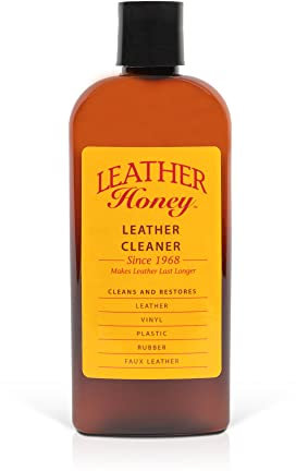 LEATHER Honey Leather Cleaner The Best Leather Cleaner for Vinyl and Leather Apparel, Furniture, Auto Interior, Shoes and Accessories. Does Not Require Dilution. Ready to Use, 227.3ML Bottle