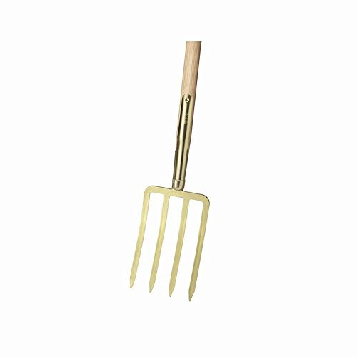 Ideal 67000001 Spatengabel gro 4 Bajonettz, 85 cm T Stiel, gold