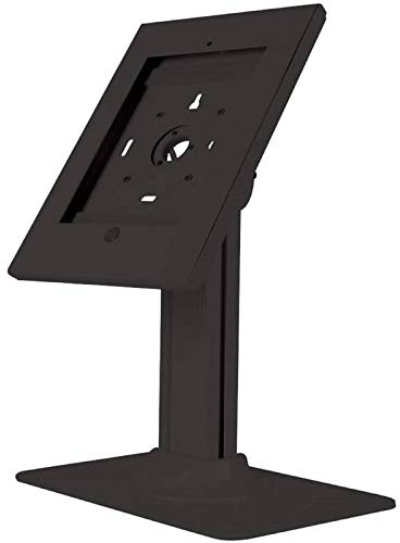 PRO SIGNAL PSG91238 Anti Theft Secure Kiosk Stand Counter Table Top Desk Holder Mount for iPad 2/3/4 and Air 1/2, Black