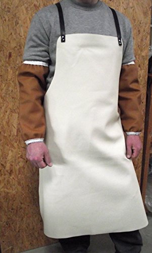 Förster-Fellnest Top Lederschürze, Arbeitsschürze, Tischlerschürze, Schweißerschürze in 80x100 cm, kräftig beriemt, leicht + stabil, feuchtigkeitsabweisend