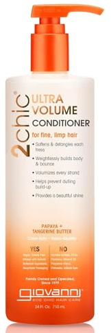 Giovanni Cosmetics 2chic Ultra Volume Tangerine and Papaya Butter Conditioner, 24 oz