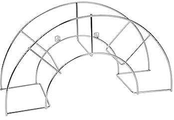Sauvic 03304-Wandschlauchhalter, aus 304 Edelstahl, super groß, 60.00x20.00x30.00 cm