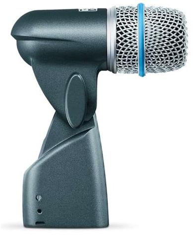 Shure Beta 56A Microfono Dinamico Con Pattern Polare Supercardioide, Completo Di Supporto Antishock Orientabile Per Rullante Tom