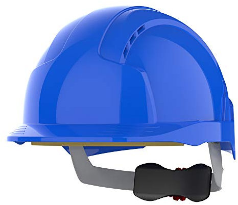 JSP - EVOLite Lightweight ABS Safety Helmet Wheel Ratchet Blue Vented, One Size (AJB170-000-500)
