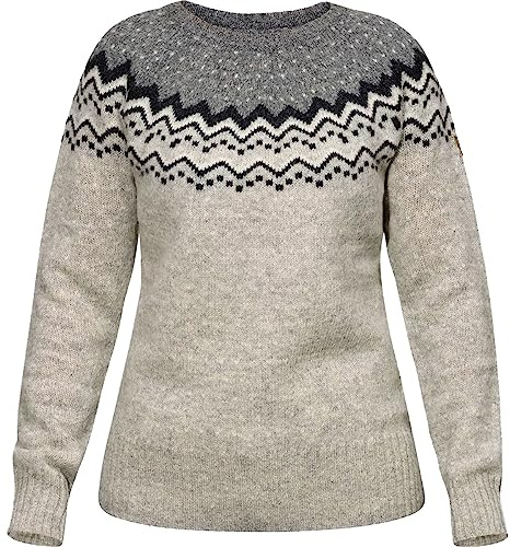 Fjällräven Damen Sweater Övik Knit, Grey, XL, 89941-020