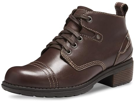 Eastland Women's Overdrive Ankle Boot, Brown, 8.5 M US