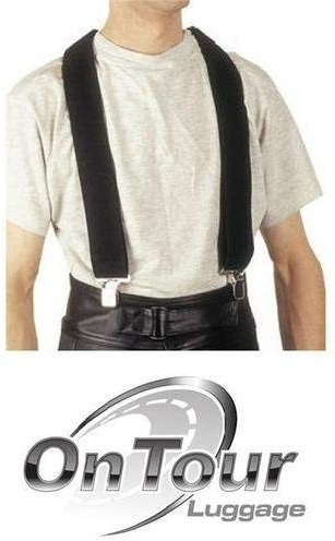 OnTour Motorcycle Universal Heavy Duty 2 Braces Black