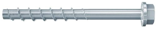 Fischer Viti per Calcestruzzo UltraCut FBS II 8x110 60/45 US TX con Testa Esagonale Flangiata per Fissaggio e Rinforzo Solai in Cemento, Riultilizzabili, Zona Sismica C1 e C2, Acciaio Zincato,50 pz