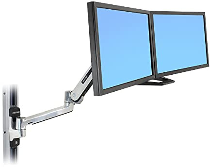 Ergotron DUAL MONITOR & HANDLE KIT 97-783, Black, 16.4 kg, Wall, 97-783 (97-783, Black, 16.4 kg, Wall, 66 cm (26), 43.2 cm (17), 360ø)